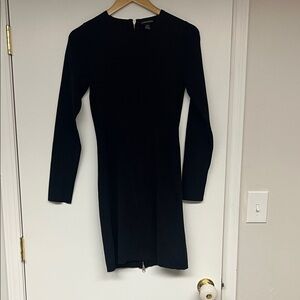 Black Long-Sleeve Sheath Dress - Club Monaco
